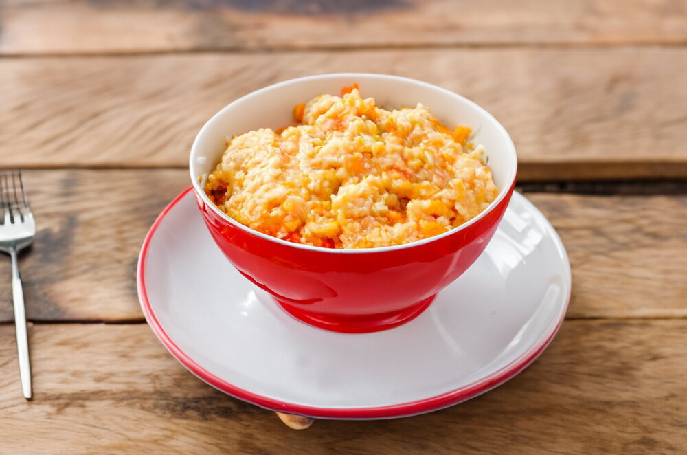 Oatmeal with Pumpkin in Milk