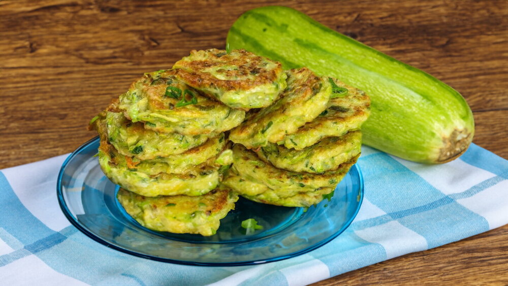 Fluffy Zucchini Fritters with Cheese and Herbs