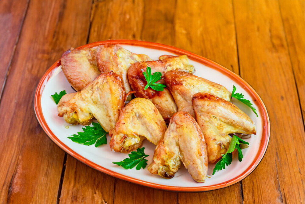 Chicken Wings in Honey Sauce Baked in the Oven