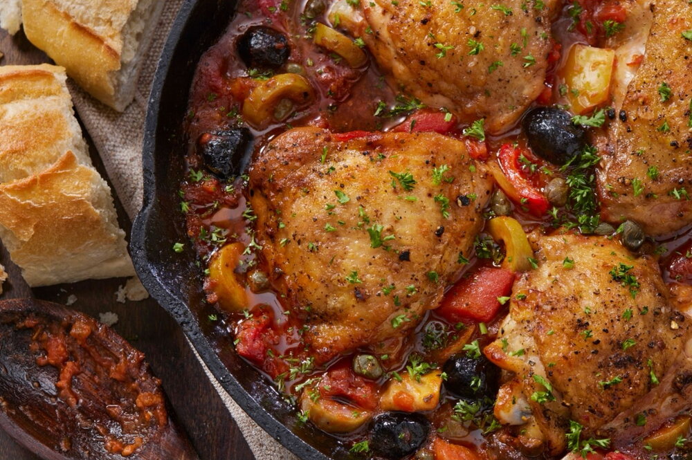 Chicken thigh stew