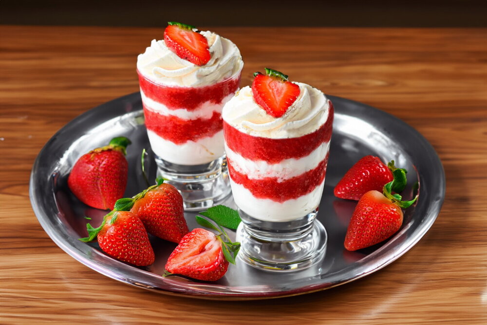 Mascarpone and Strawberry Dessert
