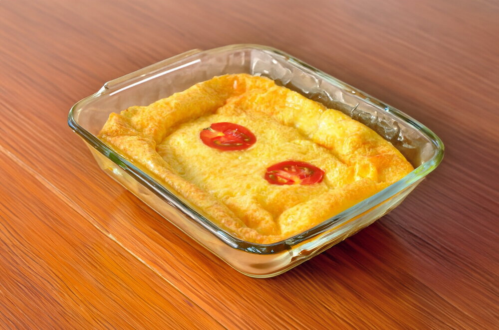 Oven-Baked Cheese Omelet