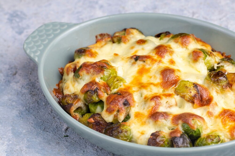 Brussels sprouts with cheese