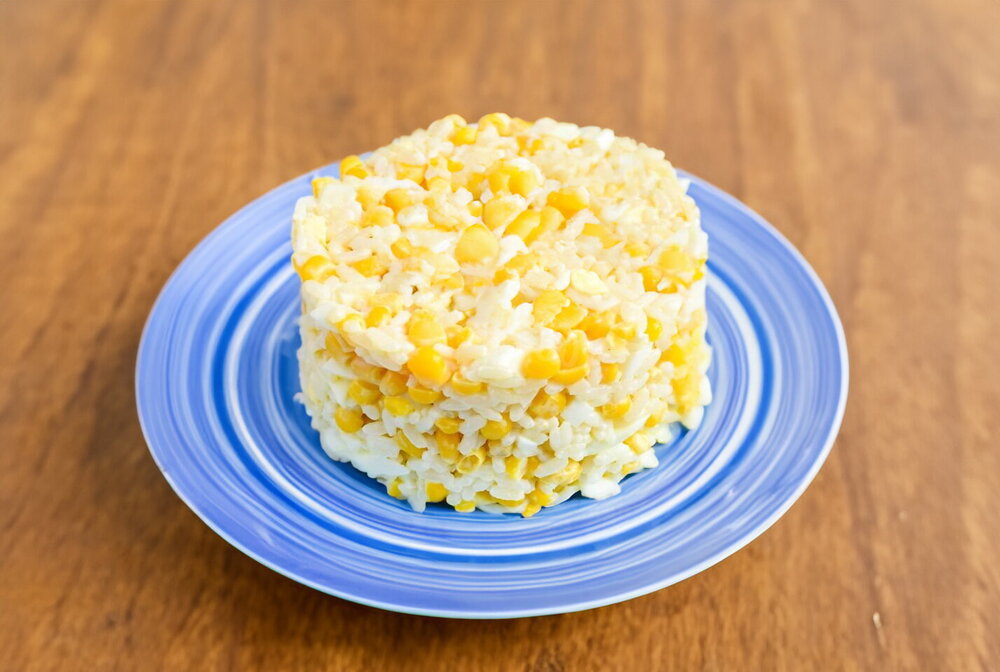 Rice, Corn, and Egg Salad