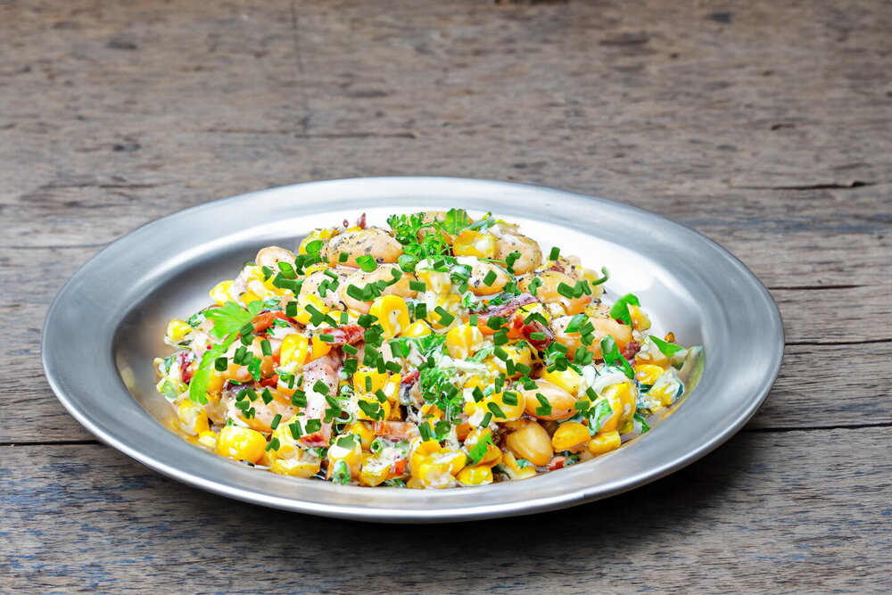 Corn, Bean, and Sausage Salad