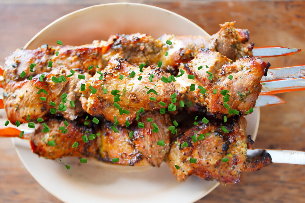 Pork Shashlik in Tomato Juice