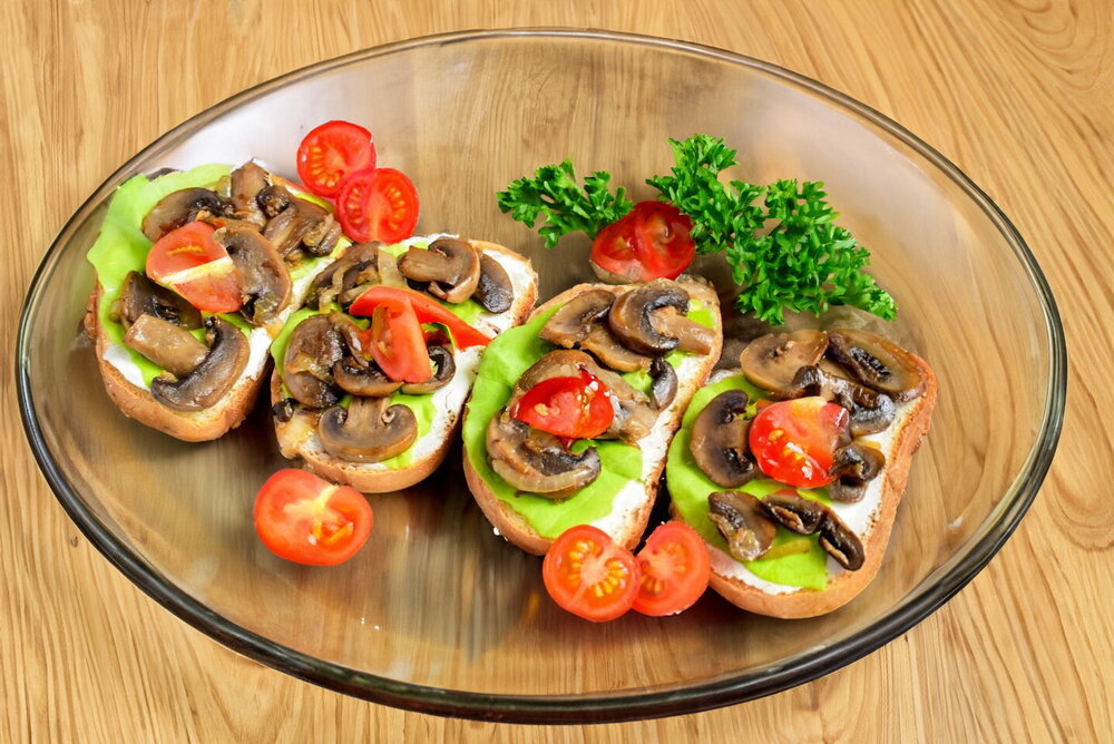Mushroom Sandwiches