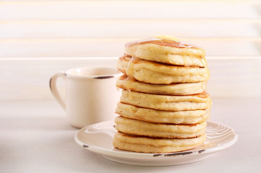 Fluffy buttermilk pancakes