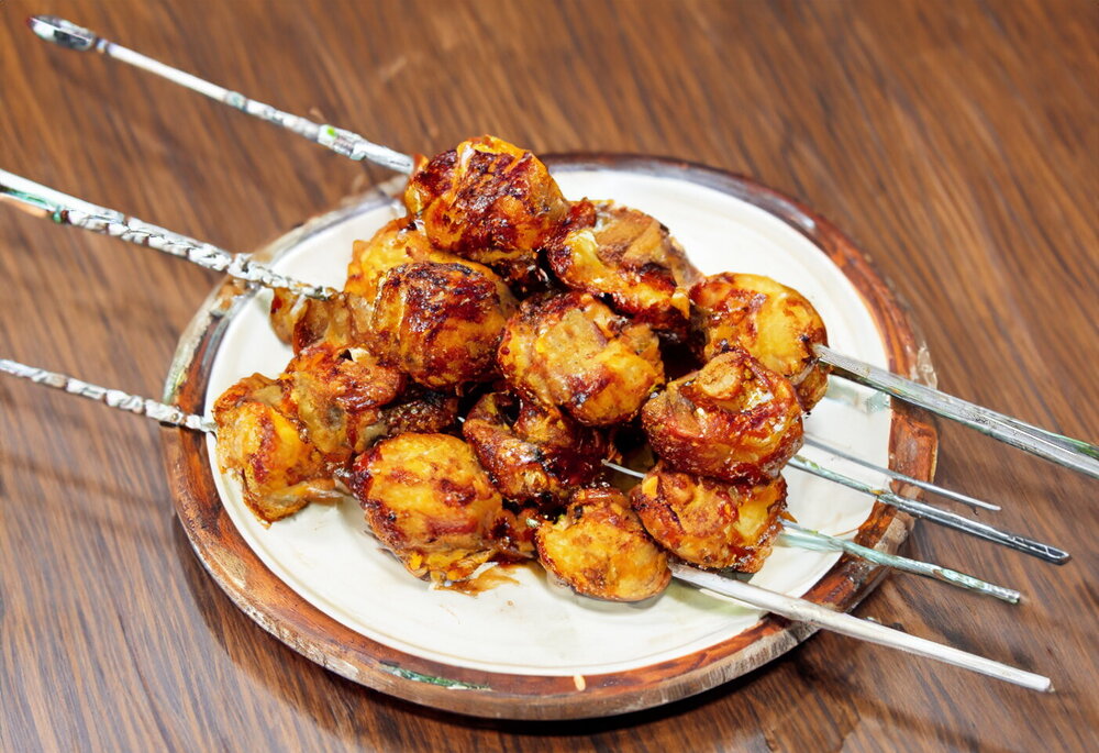 Grilled Mushrooms over an Open Fire