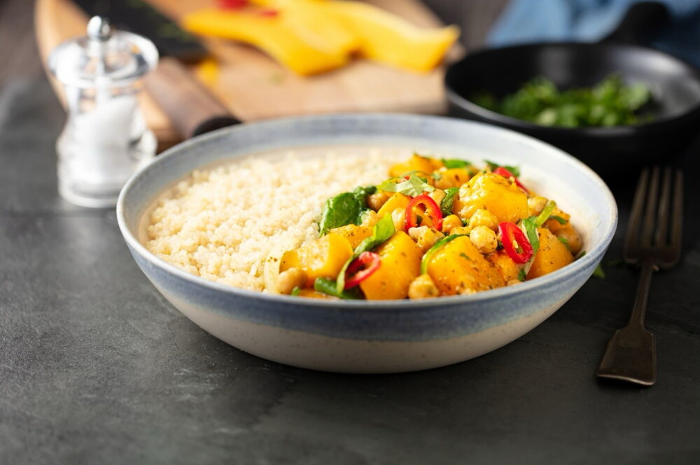 Pumpkin curry with chickpeas