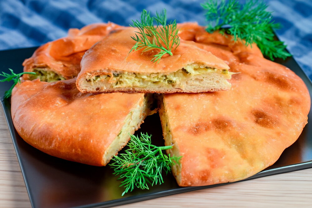 Ossetian Pie with Cheese and Greens