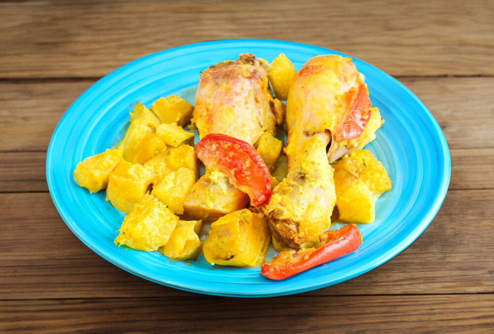 Zucchini with Chicken Baked in the Oven