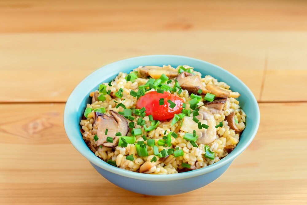 Pearl Barley with Mushrooms