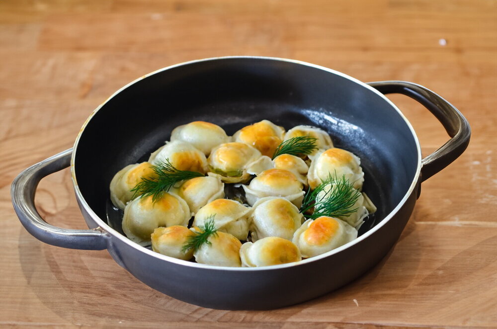 Fried Dumplings in Vegetable Oil