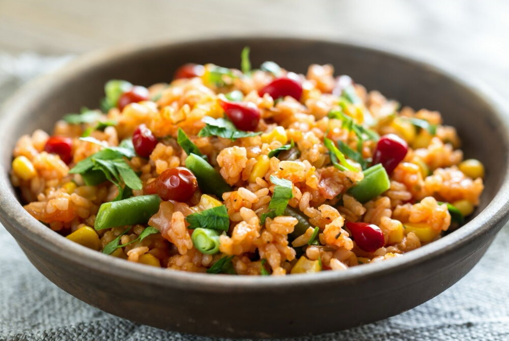 Caribbean rice and beans
