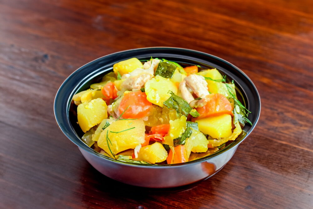 Stew with Chicken in a Multicooker