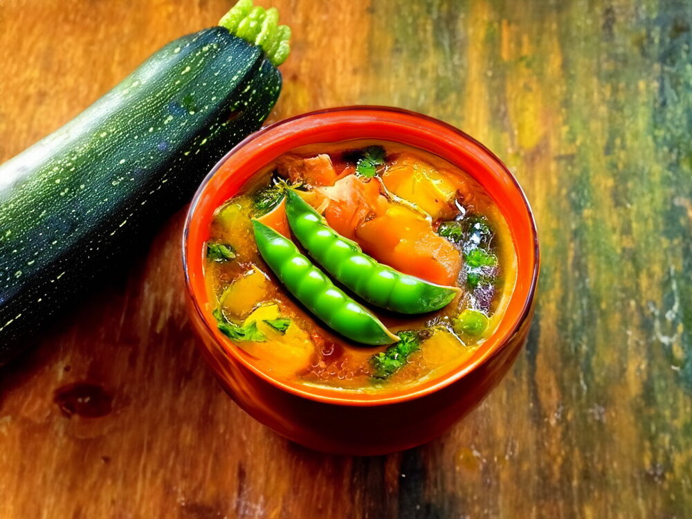 Zucchini and Chicken Soup
