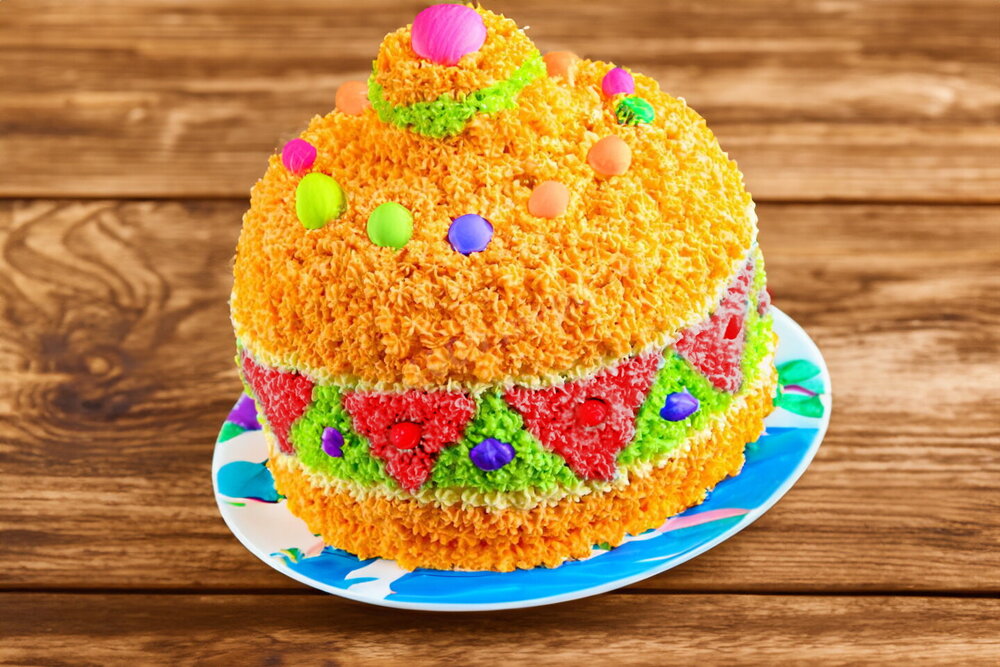 Christmas Ornament Sponge Cake