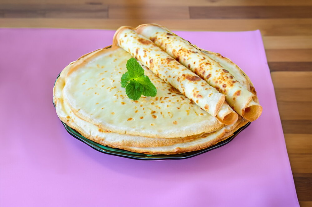 Crepes with Milk and Eggs