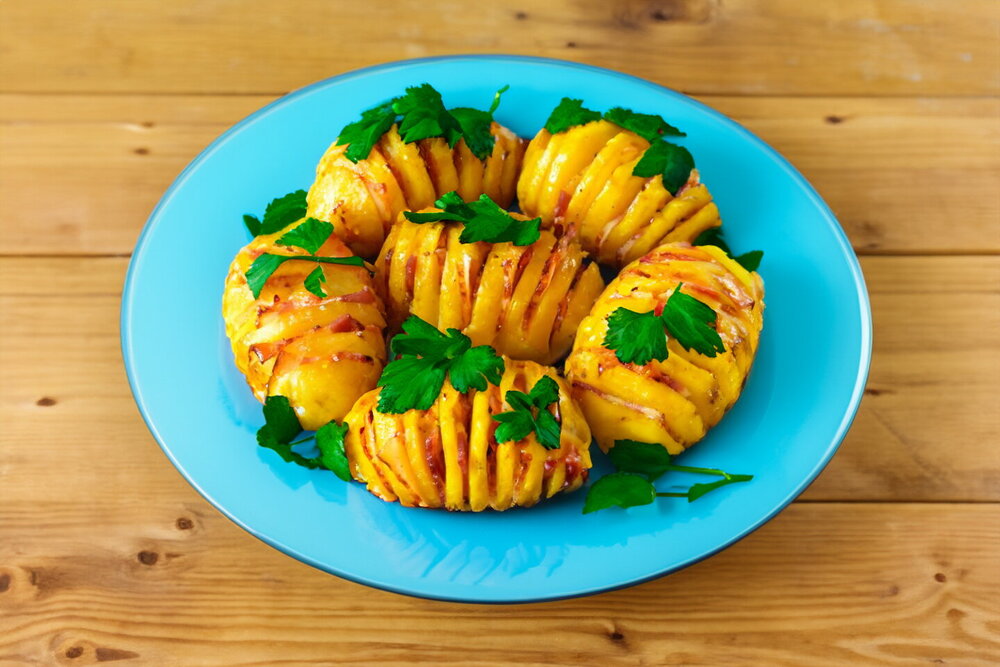 Potatoes with Bacon in Foil