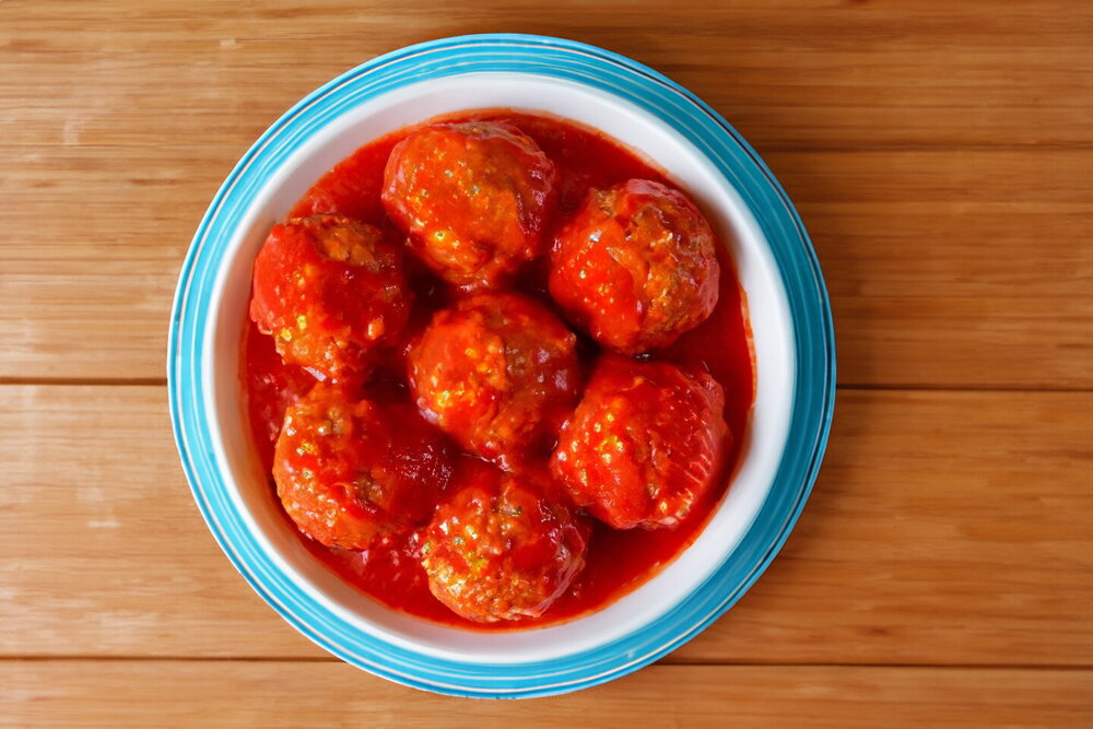 Meatballs with Rice in Gravy