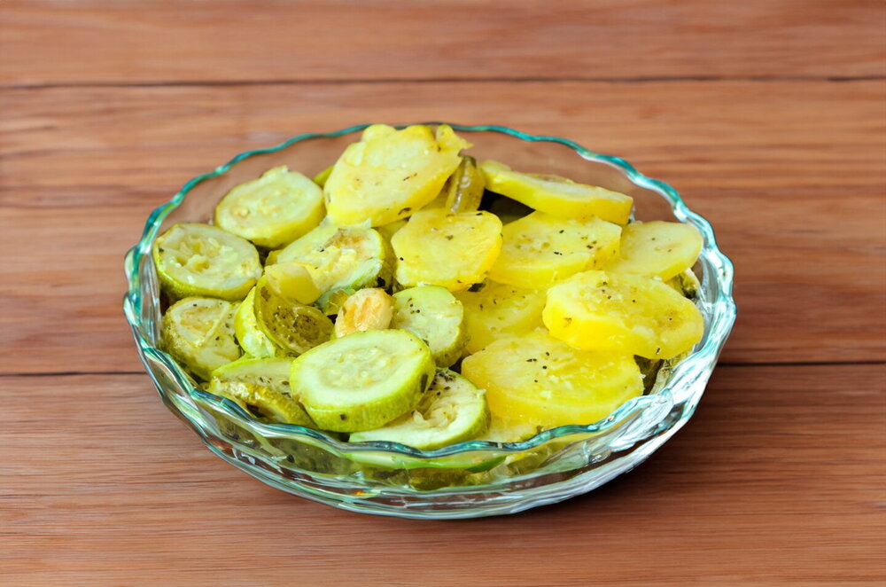 Baked Zucchini with Potatoes in the Oven