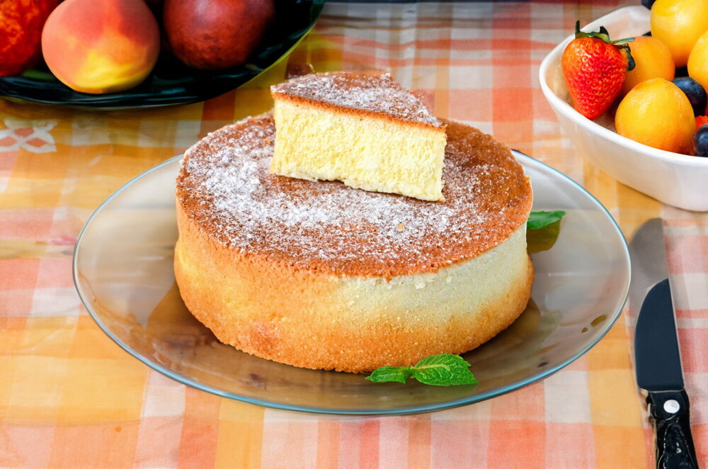 Sour Cream Sponge Cake in the Oven