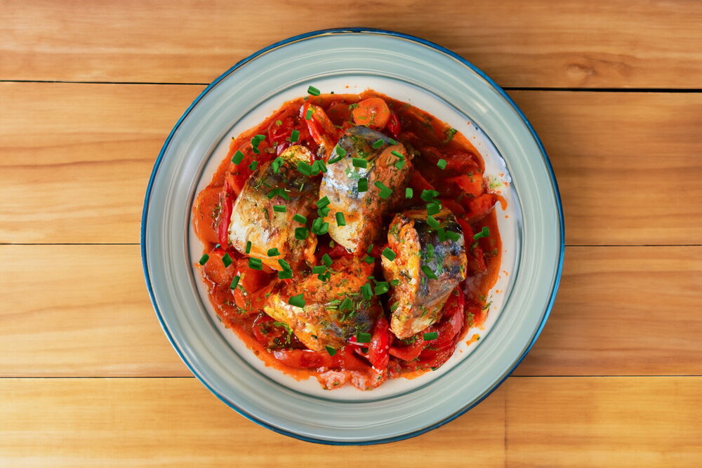 Braised Mackerel in a Pan