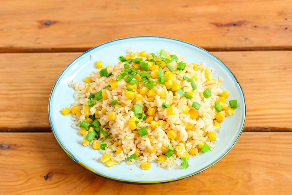 Fried Rice with Corn and Egg