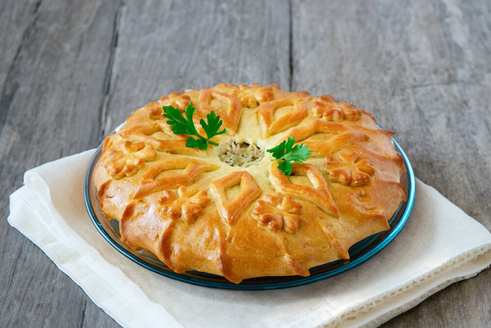 Lenten Cabbage Pie with Cabbage