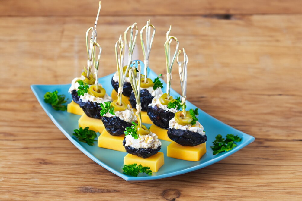 Prunes Stuffed with Walnuts