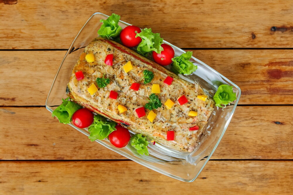 Marbled Chicken with Gelatin in the Oven