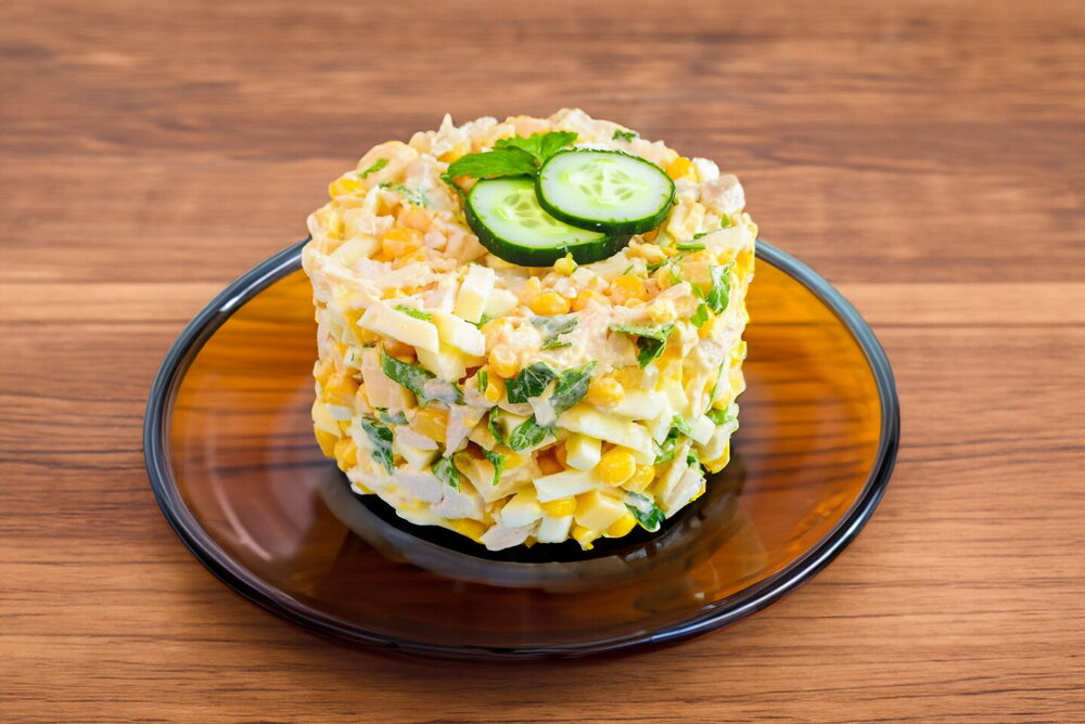 Corn, Egg, and Cheese Salad
