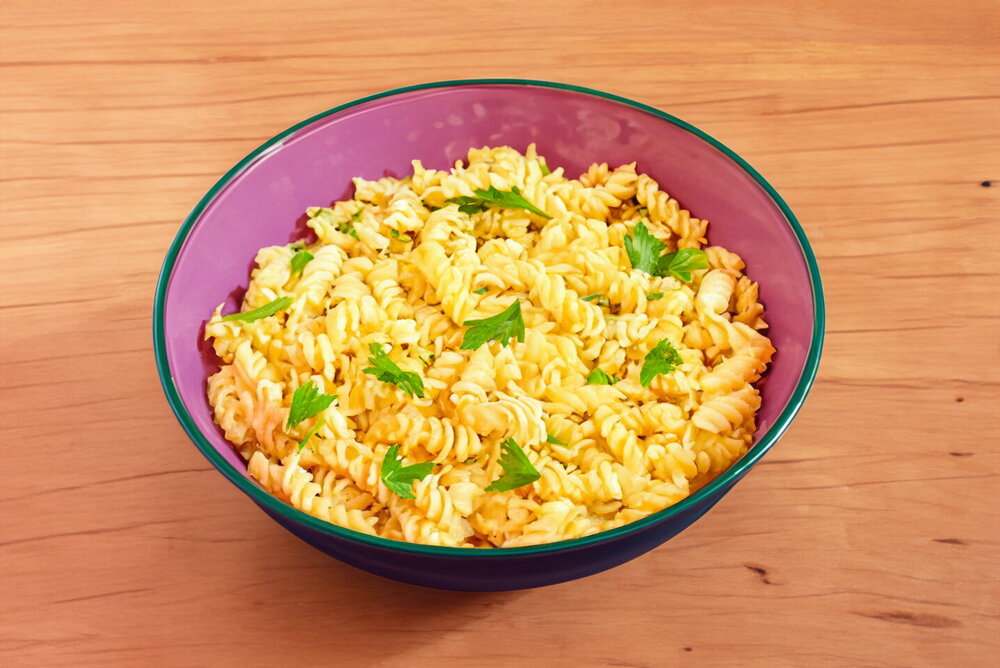 Skillet Pasta with Cheese and Egg
