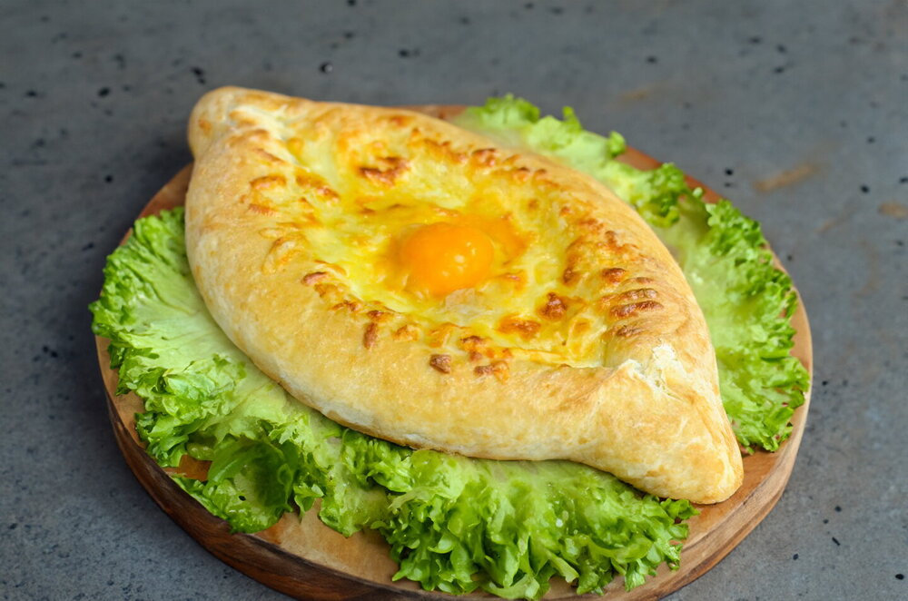 Adjarian Khachapuri with Suluguni Cheese in the Oven