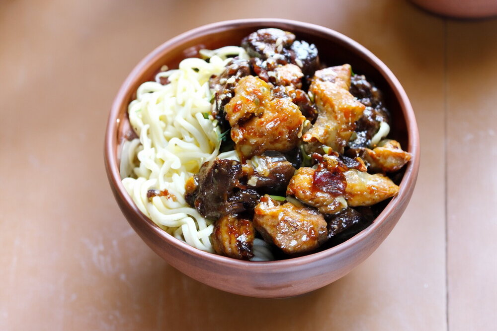 Pork with Mushrooms in Soy Sauce