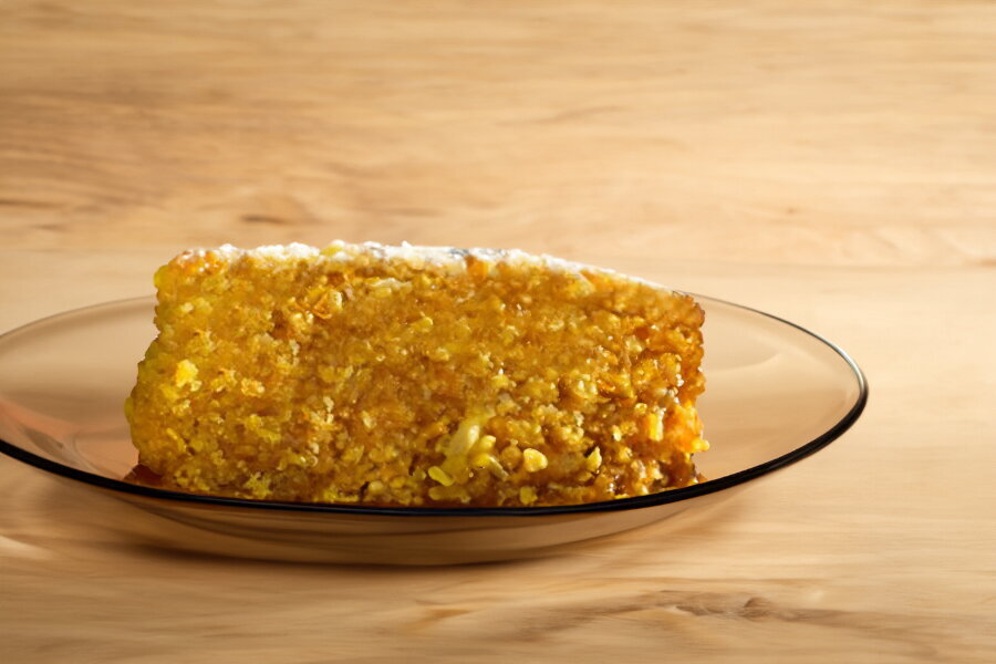 Pumpkin Semolina Cake with Lemon Syrup