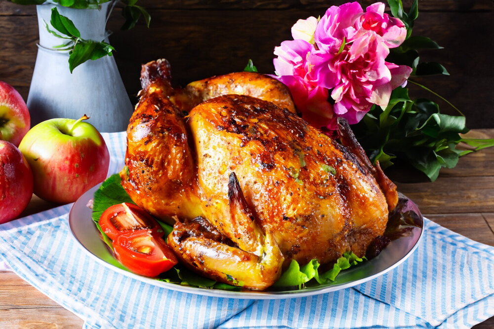 Roasted Chicken in the Oven with Crispy Crust