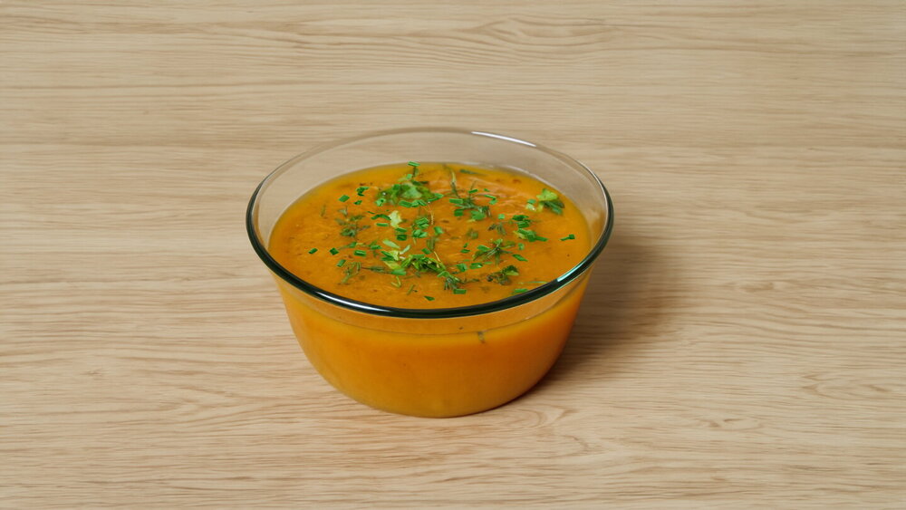 Vegan Pumpkin Puree Soup with Spices