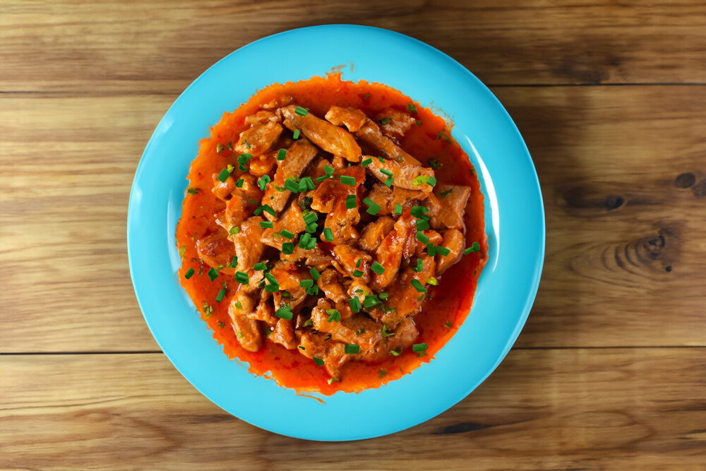 Pork Goulash with Tomato Sauce