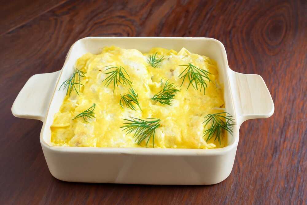 Fish with Mayonnaise in the Oven