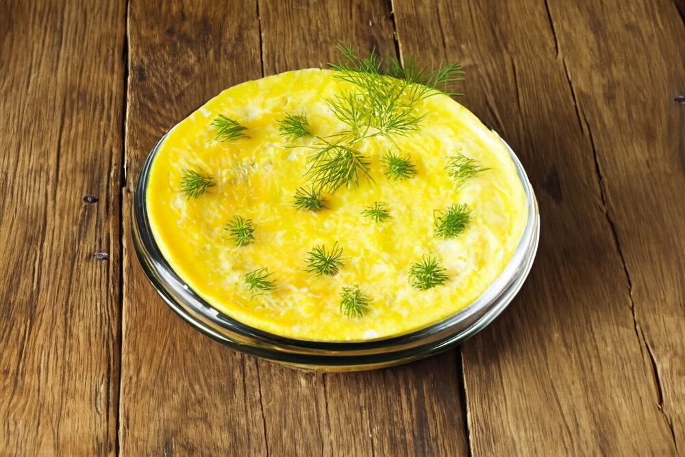 Classic Milk Omelet in a Skillet