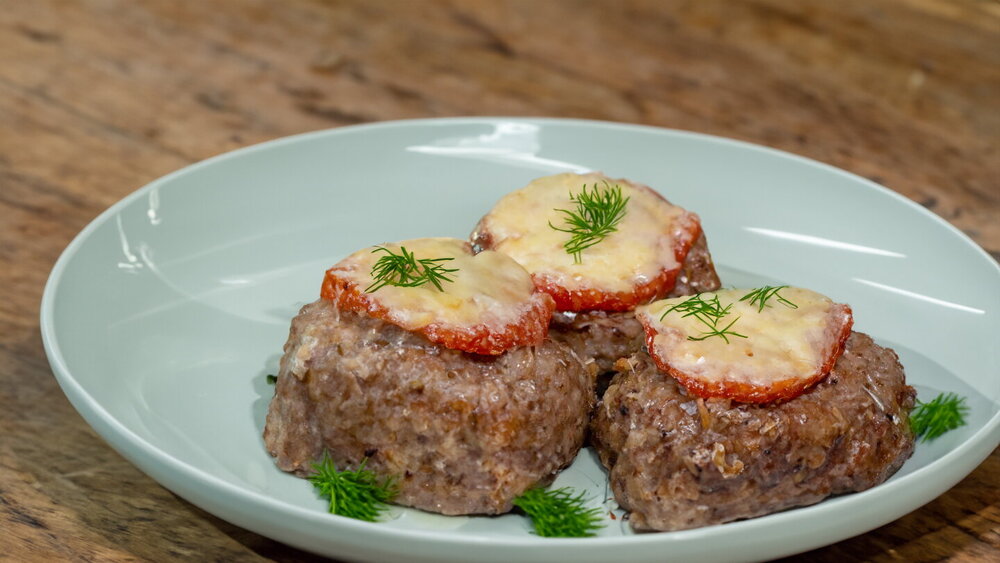 Mixed Minced Meat Cutlets in the Oven
