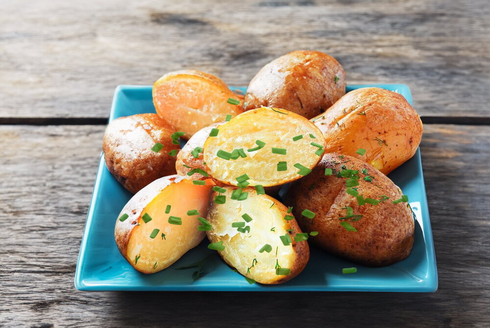 Potatoes in Skins in Foil
