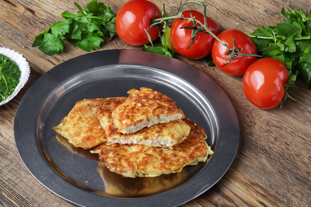 Pork Chops with Cheese in Batter