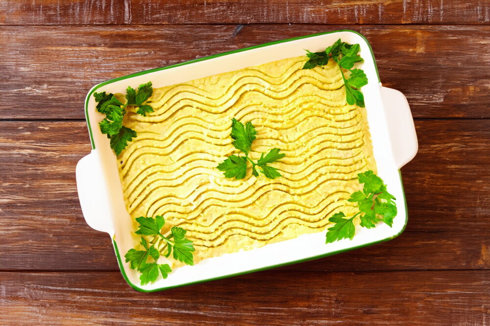 Mashed Potatoes with Ground Meat in the Oven
