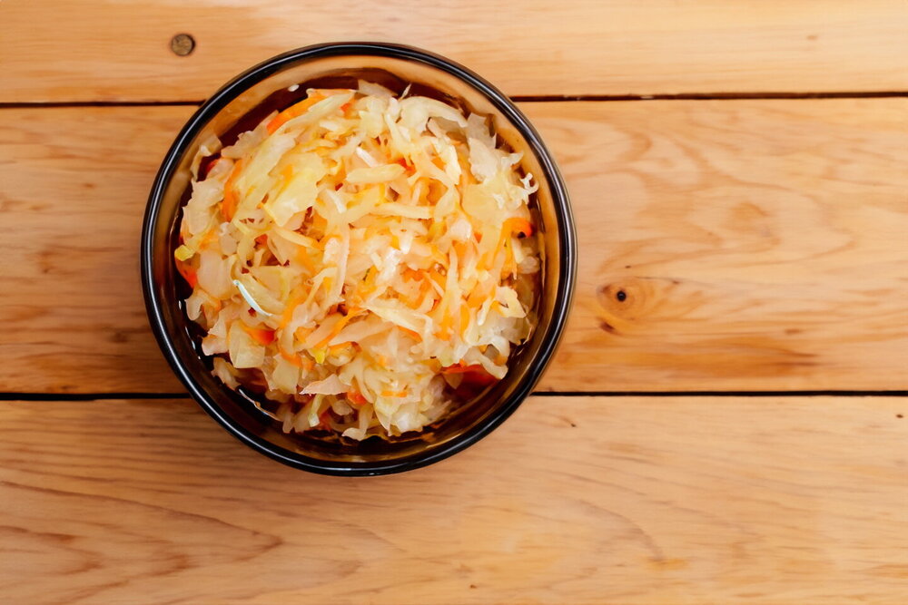 Sauerkraut in a Barrel for Winter