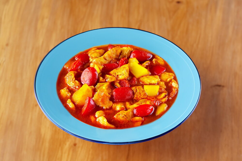 Chicken Goulash with Tomato Gravy