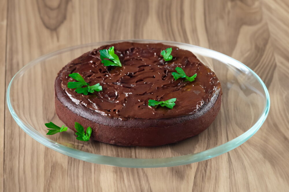 Brownie with Banana and Cocoa in the Oven