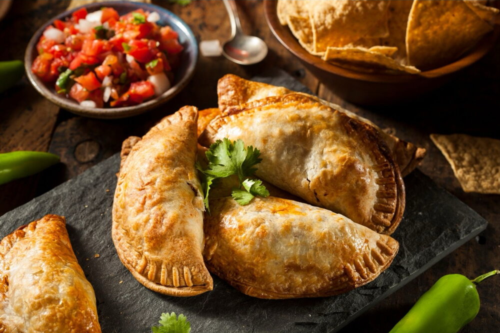 Chicken and spinach empanadas